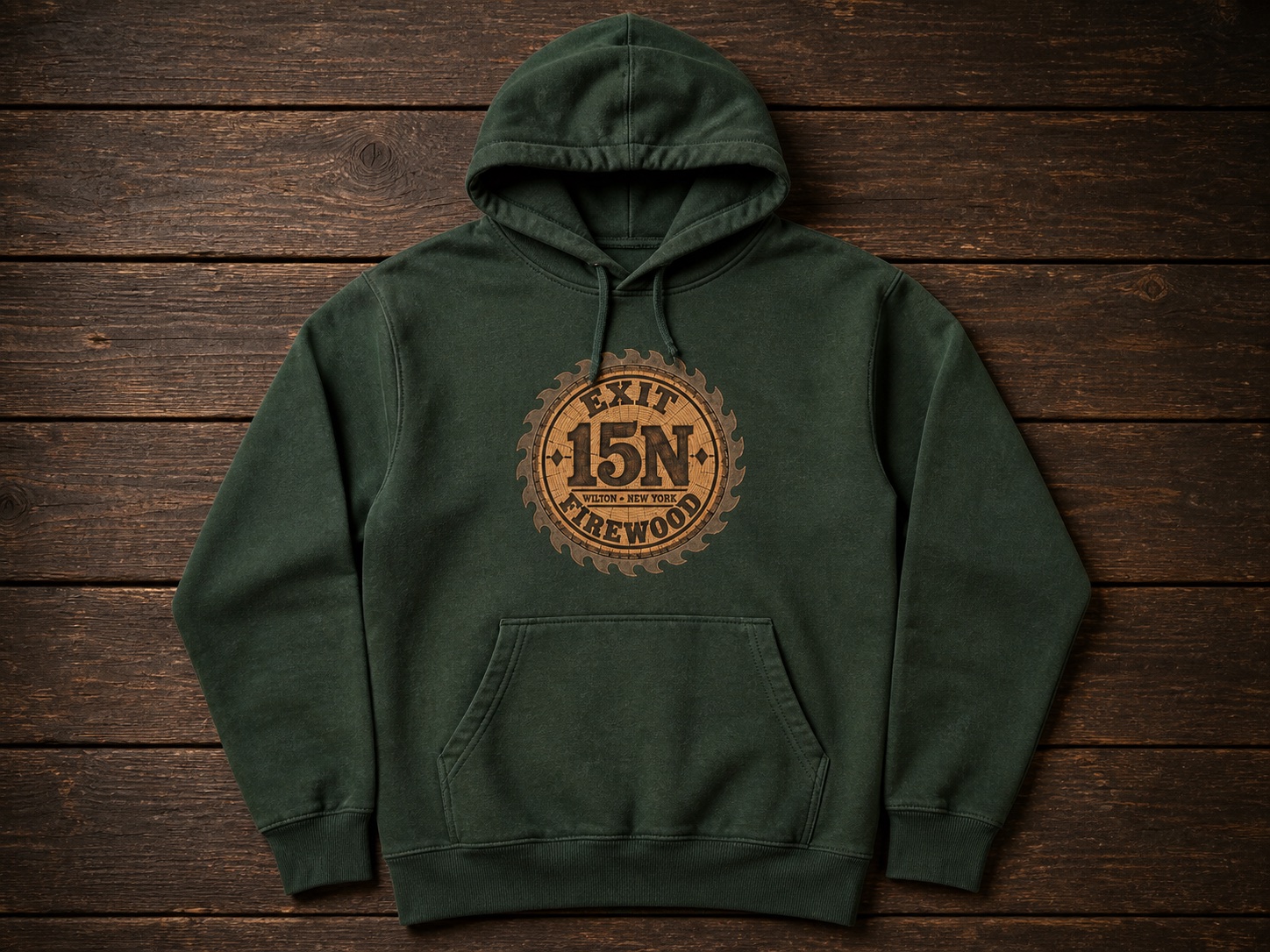 Heritage Pullover Hoodie in Forest green