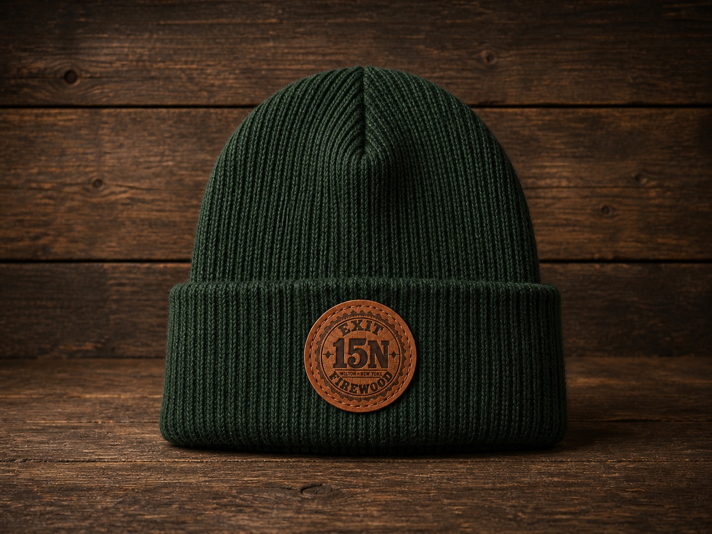 Heritage Knit Beanie in Forest green