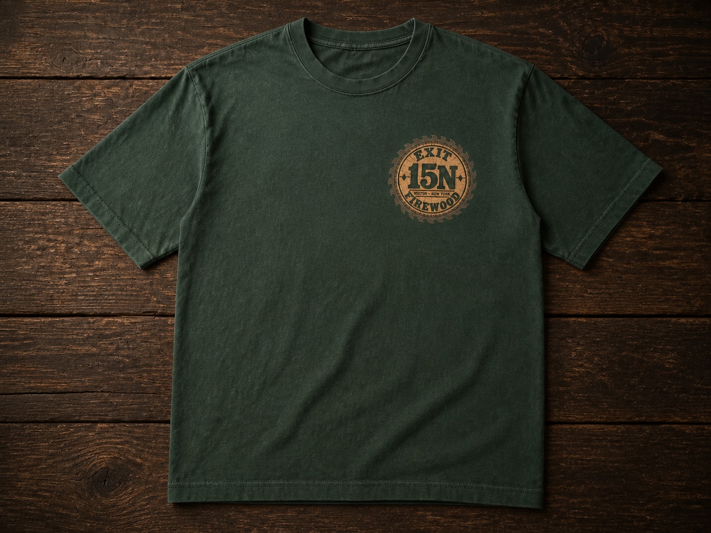 Heritage Heavyweight Tee in Forest green